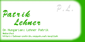 patrik lehner business card